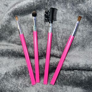 4 piece makeup brush set plus case